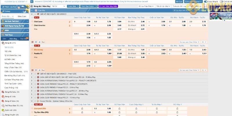 Giới thiệu về SABA Sports