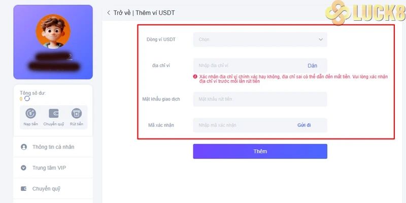 Hướng dẫn rút tiền tại nhà cái Luck8