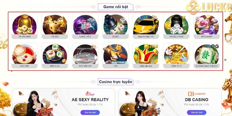 Khám phá kho trò chơi Luck8 - Đánh thức đam mê