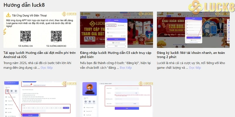 Khám phá mục “hướng dẫn luck8”
