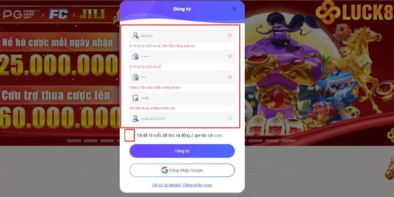 Lỗi cơ bản khi mở tài khoản Luck8 – Cách xử lý Lỗi cơ bản khi mở tài khoản Luck8 - Cách xử lý