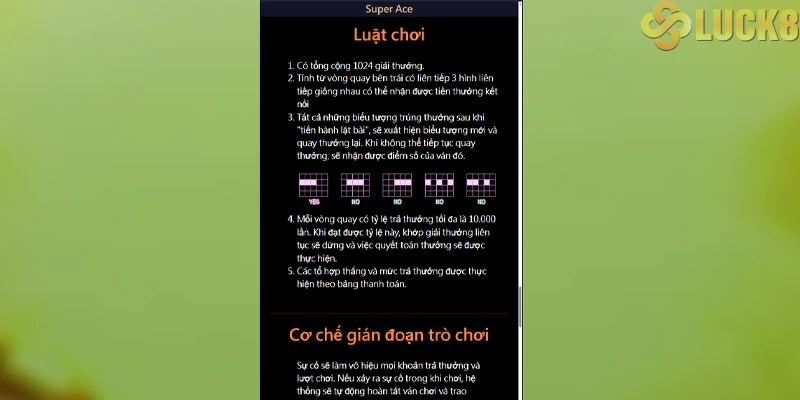 Super Ace Nổ Hũ: Săn max win gấp 10.000 lần tiền cược