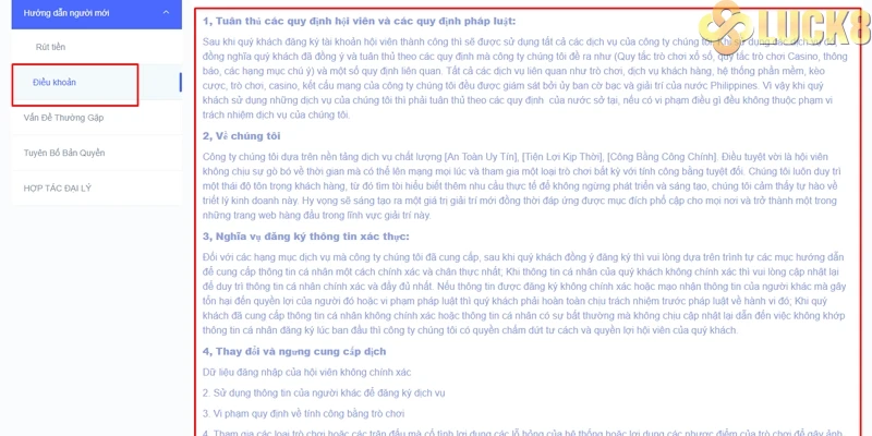 Miễn trừ trách nhiệm đối với nhà cái Luck8 Miễn trừ trách nhiệm đối với nhà cái Luck8