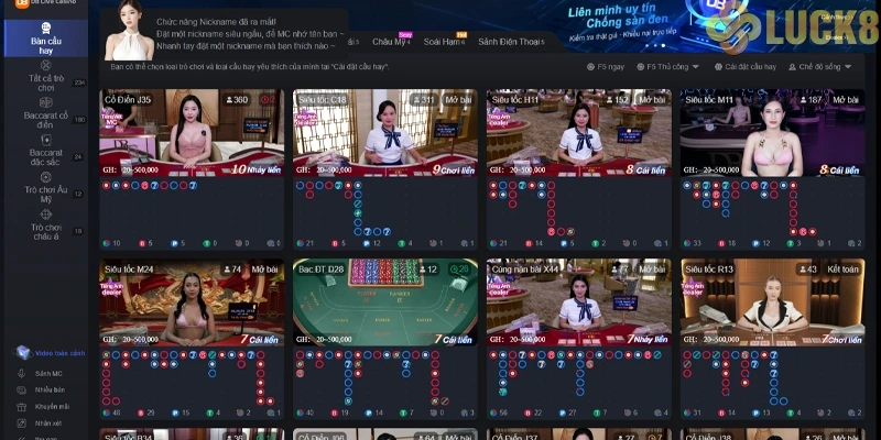 Những trò chơi nổi bật làm nên tên tuổi DB Casino