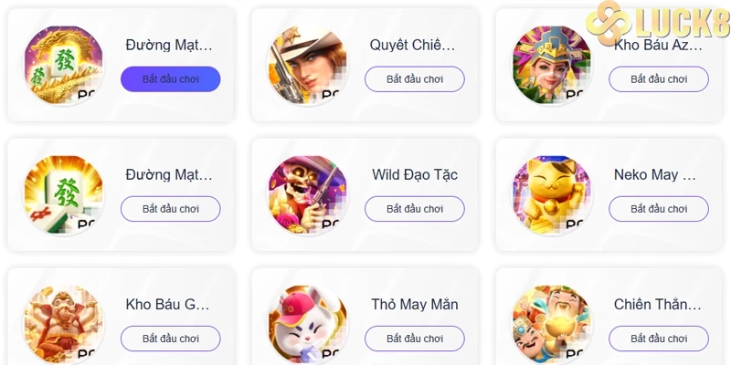 Tổng hợp các siêu phẩm nổ hũ hấp dẫn nhất tại Luck8