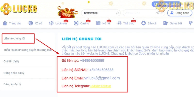 Tổng hợp kênh liên hệ Luck8 mới cập nhật 2026 Tổng hợp kênh liên hệ Luck8 mới cập nhật 2026
